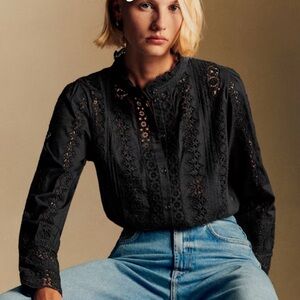 Sezane Rym lace Top